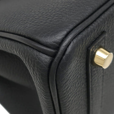 エルメス HERMES バーキン25 ブラック トゴ ハンドバッグ シャンパンゴールド金具 新品 未使用 黒 2025年製