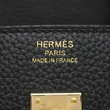 エルメス HERMES バーキン25 ブラック トゴ ハンドバッグ シャンパンゴールド金具 新品 未使用 黒 2025年製