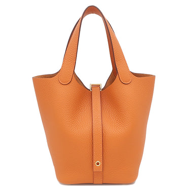 エルメス HERMES ピコタンロックPM オレンジ トリヨンクレマンス ハンドバッグ ゴールド金具 新品 未使用 2025年製