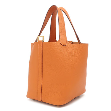 エルメス HERMES ピコタンロックPM オレンジ トリヨンクレマンス ハンドバッグ ゴールド金具 新品 未使用 2025年製