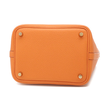 エルメス HERMES ピコタンロックPM オレンジ トリヨンクレマンス ハンドバッグ ゴールド金具 新品 未使用 2025年製