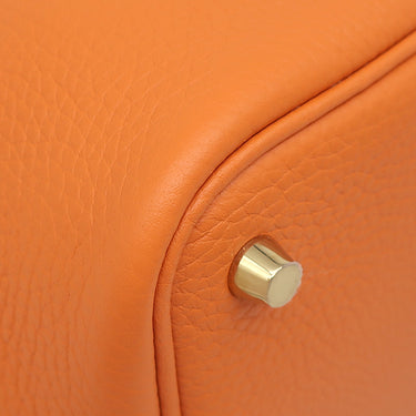 エルメス HERMES ピコタンロックPM オレンジ トリヨンクレマンス ハンドバッグ ゴールド金具 新品 未使用 2025年製