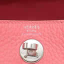 エルメス HERMES リンディ ミニ ローズアザレ トリヨンクレマンス ショルダーバッグ シルバー金具 2024年製