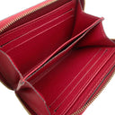 ルイヴィトン LOUIS VUITTON ジッピー コインパース M63696 スカーレット モノグラムアンプラント コインケース ゴールド金具 赤 ラウンドジップ