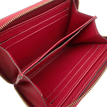ルイヴィトン LOUIS VUITTON ジッピー コインパース M63696 スカーレット モノグラムアンプラント コインケース ゴールド金具 赤 ラウンドジップ