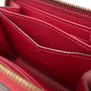 ルイヴィトン LOUIS VUITTON ジッピー コインパース M63696 スカーレット モノグラムアンプラント コインケース ゴールド金具 赤 ラウンドジップ