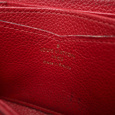 ルイヴィトン LOUIS VUITTON ジッピー コインパース M63696 スカーレット モノグラムアンプラント コインケース ゴールド金具 赤 ラウンドジップ