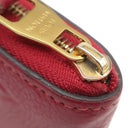 ルイヴィトン LOUIS VUITTON ジッピー コインパース M63696 スカーレット モノグラムアンプラント コインケース ゴールド金具 赤 ラウンドジップ