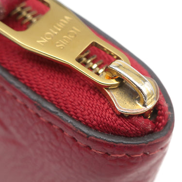 ルイヴィトン LOUIS VUITTON ジッピー コインパース M63696 スカーレット モノグラムアンプラント コインケース ゴールド金具 赤 ラウンドジップ
