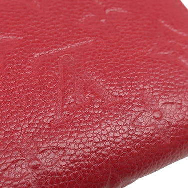 ルイヴィトン LOUIS VUITTON ジッピー コインパース M63696 スカーレット モノグラムアンプラント コインケース ゴールド金具 赤 ラウンドジップ