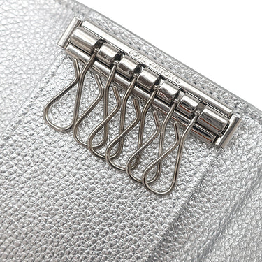 ルイヴィトン LOUIS VUITTON キーケース ミュルティクレ 6 M26508 シルバー レザー モノグラムアンプラント キーケース シルバー金具 6連 6本 鍵入れ