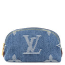 ルイヴィトン LOUIS VUITTON ポシェット コスメティック PM M24316 ブルーデニム モノグラムデニム ポーチ ゴールド金具 化粧ポーチ 小物入れ