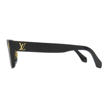 ルイヴィトン LOUIS VUITTON コンフィデンス スクエア 50□23 Z2126U ブラック アセテート メタル サングラス ゴールド金具 LVロゴ ラウンド