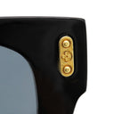 ルイヴィトン LOUIS VUITTON コンフィデンス スクエア 50□23 Z2126U ブラック アセテート メタル サングラス ゴールド金具 LVロゴ ラウンド