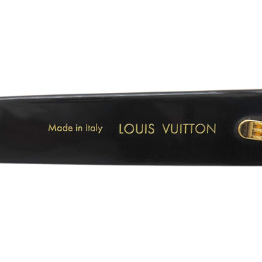 ルイヴィトン LOUIS VUITTON LVエスケイプ スクエア 53□22 Z1496E ブラック アセテート メタル サングラス ゴールド金具 ダミエ パターン 角型