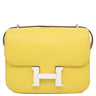エルメス HERMES コンスタンスミニ 3 ミロワール ジョーヌナプル ヴォーエプソン ショルダーバッグ シルバー金具 2023年製