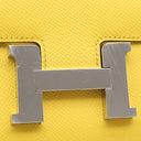 エルメス HERMES コンスタンスミニ 3 ミロワール ジョーヌナプル ヴォーエプソン ショルダーバッグ シルバー金具 2023年製