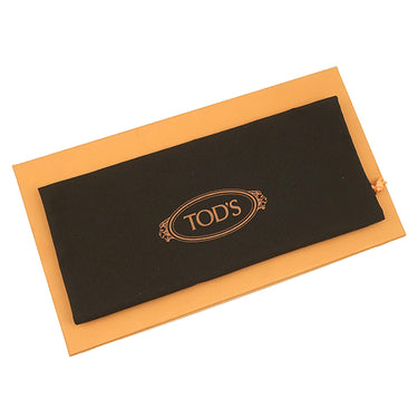 トッズ TODS モノグラム ロゴ ブラック レザー ＃7 ローファー 黒 革靴
