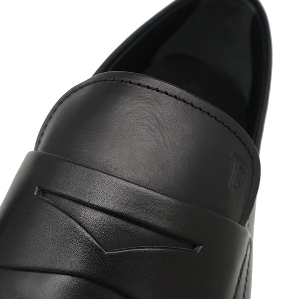 トッズ TODS モノグラム ロゴ ブラック レザー #7 ローファー トッズ TODS モノグラム ロゴ ブラック レザー #7 ローファー