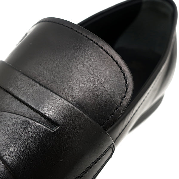 トッズ TODS モノグラム ロゴ ブラック レザー #7 ローファー トッズ TODS モノグラム ロゴ ブラック レザー #7 ローファー