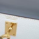 エルメス HERMES ミニケリードゥ 外縫い ブループリュム シェブルミゾル 2WAYバッグ シルバー金具 水色 ショルダー