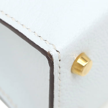 エルメス HERMES ミニケリードゥ 外縫い ブループリュム シェブルミゾル 2WAYバッグ シルバー金具 水色 ショルダー