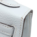 エルメス HERMES ミニケリードゥ 外縫い ブループリュム シェブルミゾル 2WAYバッグ シルバー金具 水色 ショルダー