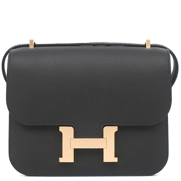 エルメス HERMES コンスタンスミニ 3 ミロワール ブラック ヴォーエプソン ショルダーバッグ ピンクゴールド金具 新品 未使用 2024年製