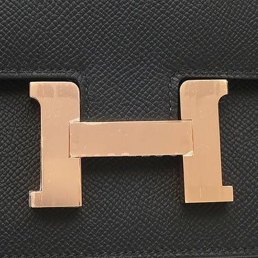 エルメス HERMES コンスタンスミニ 3 ミロワール ブラック ヴォーエプソン ショルダーバッグ ピンクゴールド金具 新品 未使用 2024年製