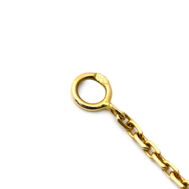 ヴァンクリーフアーペル Van Cleef & Arpels ヴィンテージ アルハンブラ VCARO9VA00 グリーン×イエローゴールド K18YG マラカイト ネックレス Au750 18K YG 緑 マラカイト マット