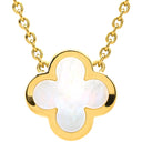 ヴァンクリーフアーペル Van Cleef & Arpels ピュア アルハンブラ VCARA39700 ホワイト×イエローゴールド K18YG マザーオブパール ネックレス Au750 18K シェル