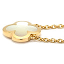 ヴァンクリーフアーペル Van Cleef & Arpels ピュア アルハンブラ VCARA39700 ホワイト×イエローゴールド K18YG マザーオブパール ネックレス Au750 18K シェル