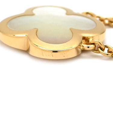 ヴァンクリーフアーペル Van Cleef & Arpels ピュア アルハンブラ VCARA39700 ホワイト×イエローゴールド K18YG マザーオブパール ネックレス Au750 18K シェル