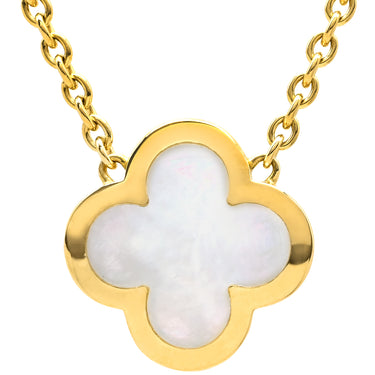ヴァンクリーフアーペル Van Cleef & Arpels ピュア アルハンブラ VCARA39700 ホワイト×イエローゴールド K18YG マザーオブパール ネックレス Au750 18K シェル