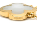 ヴァンクリーフアーペル Van Cleef & Arpels ピュア アルハンブラ VCARA39700 ホワイト×イエローゴールド K18YG マザーオブパール ネックレス Au750 18K シェル