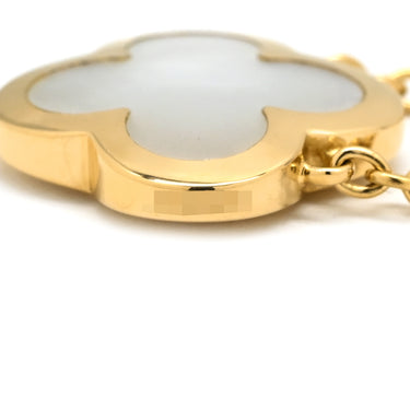 ヴァンクリーフアーペル Van Cleef & Arpels ピュア アルハンブラ VCARA39700 ホワイト×イエローゴールド K18YG マザーオブパール ネックレス Au750 18K シェル
