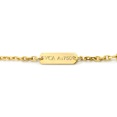 ヴァンクリーフアーペル Van Cleef & Arpels ヴィンテージ アルハンブラ VCARA45800 ブラック×イエローゴールド K18YG オニキス ネックレス Au750 18K オニキス