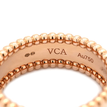 ヴァンクリーフアーペル Van Cleef & Arpels ペルレ シニアチュール VCARN32400 ローズゴールド K18PG #60(JP20) リング 指輪 ピンクゴールド 750AU 18K 19.5号