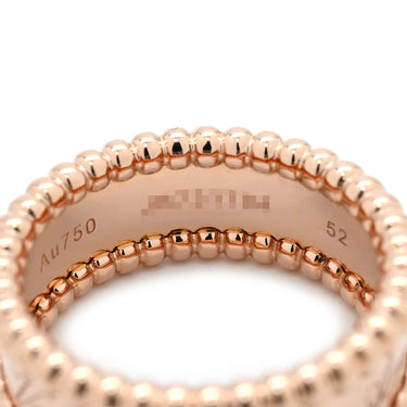 ヴァンクリーフアーペル Van Cleef & Arpels ペルレ シニアチュール VCARN32400 ローズゴールド K18PG #52(JP12) リング 指輪 ピンクゴールド 750AU 18K 11.5号