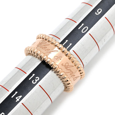 ヴァンクリーフアーペル Van Cleef & Arpels ペルレ シニアチュール VCARN32400 ローズゴールド K18PG #52(JP12) リング 指輪 ピンクゴールド 750AU 18K 11.5号