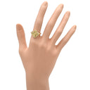 ヴァンクリーフアーペル Van Cleef & Arpels ヴィンテージ アルハンブラ ギヨシェ VCARP6I300 イエローゴールド K18YG #52(JP12) リング 指輪 18K 12号