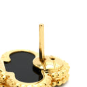 ヴァンクリーフアーペル Van Cleef & Arpels ヴィンテージ アルハンブラ VCARA44200 ブラック×イエローゴールド K18YG オニキス ピアス 黒 Au750 YG 18K オニキス