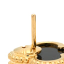 ヴァンクリーフアーペル Van Cleef & Arpels ヴィンテージ アルハンブラ VCARA44200 ブラック×イエローゴールド K18YG オニキス ピアス 黒 Au750 YG 18K オニキス