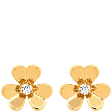 ヴァンクリーフアーペル Van Cleef & Arpels フリヴォル ピアス ミニ VCARPJMN00 イエローゴールド K18YG ダイヤモンド ピアス Au750 18K 18金 ダイヤモンド
