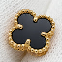 ヴァンクリーフアーペル Van Cleef & Arpels スウィート アルハンブラ VCARA44900 ブラック×イエローゴールド K18YG オニキス ピアス 黒 オニキス 750 YG 18K 両耳用