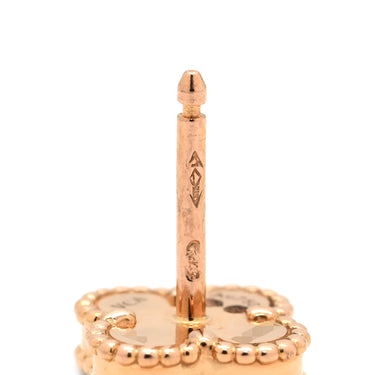 ヴァンクリーフアーペル Van Cleef & Arpels スウィート アルハンブラ VCARN6BO00 レッド×ローズゴールド K18PG カーネリアン ピアス Au750 18K 18金 カーネリアン 紅玉髄