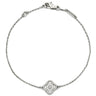 ヴァンクリーフアーペル Van Cleef & Arpels スウィート アルハンブラ VCARO85600 ホワイトゴールド K18WG ダイヤモンド ブレスレット Au750 18K WG ダイヤモンド 12石