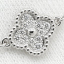 ヴァンクリーフアーペル Van Cleef & Arpels スウィート アルハンブラ VCARO85600 ホワイトゴールド K18WG ダイヤモンド ブレスレット Au750 18K WG ダイヤモンド 12石