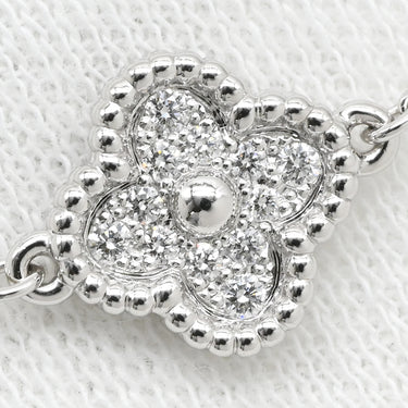 ヴァンクリーフアーペル Van Cleef & Arpels スウィート アルハンブラ VCARO85600 ホワイトゴールド K18WG ダイヤモンド ブレスレット Au750 18K WG ダイヤモンド 12石