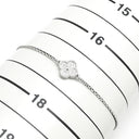 ヴァンクリーフアーペル Van Cleef & Arpels スウィート アルハンブラ VCARO85600 ホワイトゴールド K18WG ダイヤモンド ブレスレット Au750 18K WG ダイヤモンド 12石